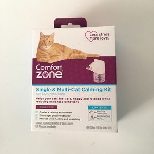 Comfort Zone Single & Multi-Cat Calming Kit Drug Free Plug-In Defuser & Refill